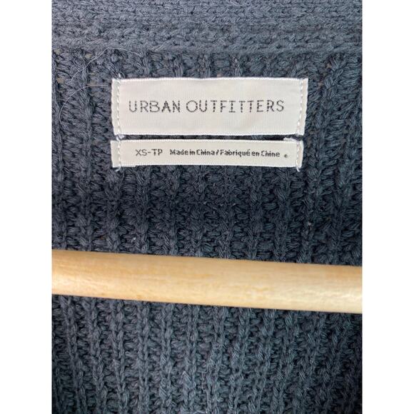 Urban Outfitters Women's S Black Ribbed Button Up Cardigan Sweater - Picture 2 of 7